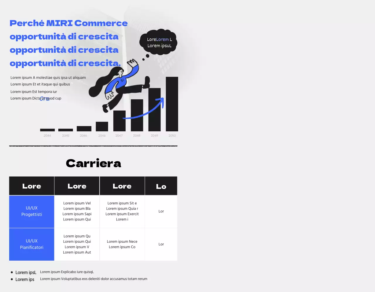 Un kit di benvenuto per commemorare il vostro stage legato alla carriera con un'illustrazione umana blu e nera.