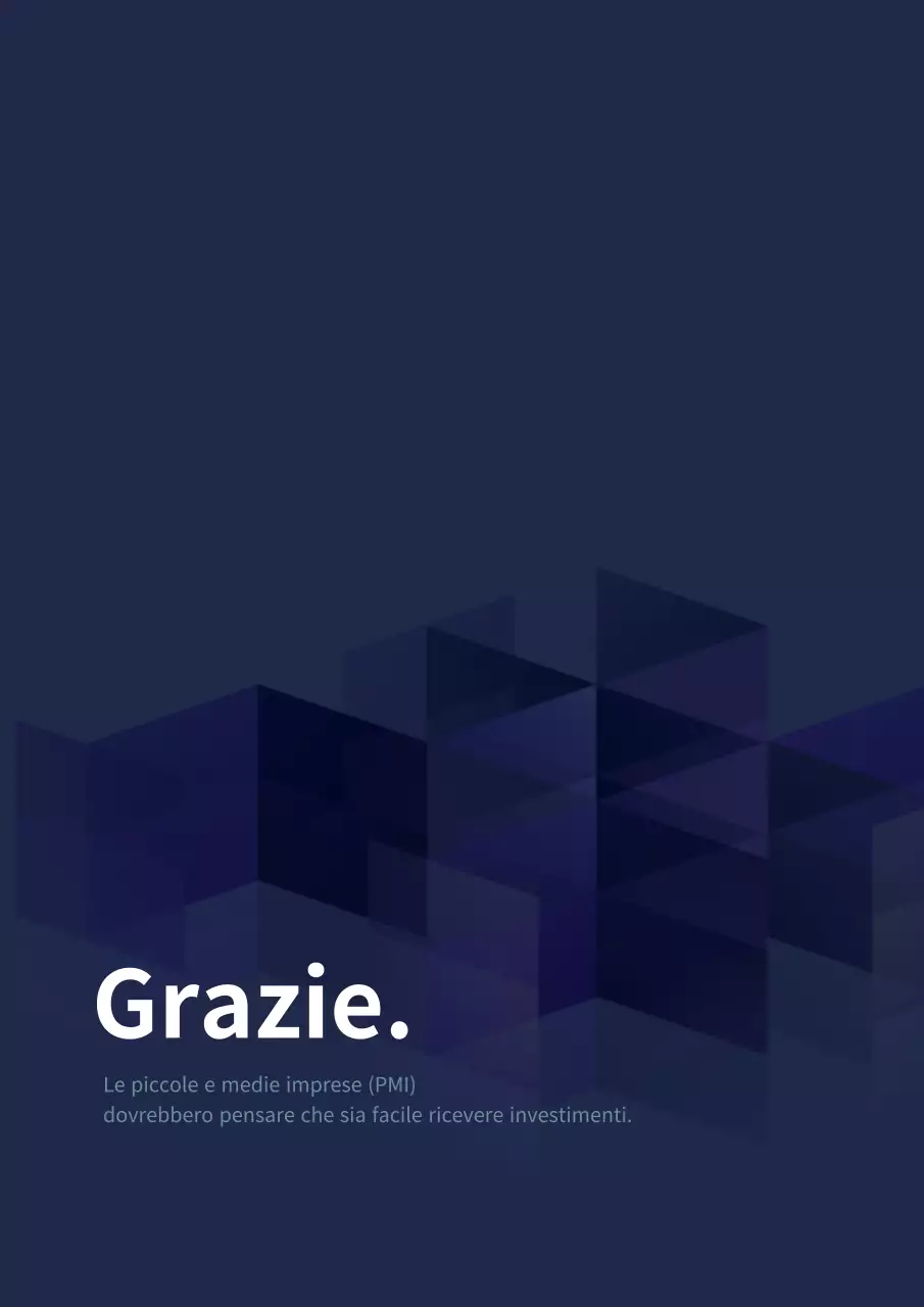 Blu navy Semplice piano aziendale di finanza d'impresa P2P
