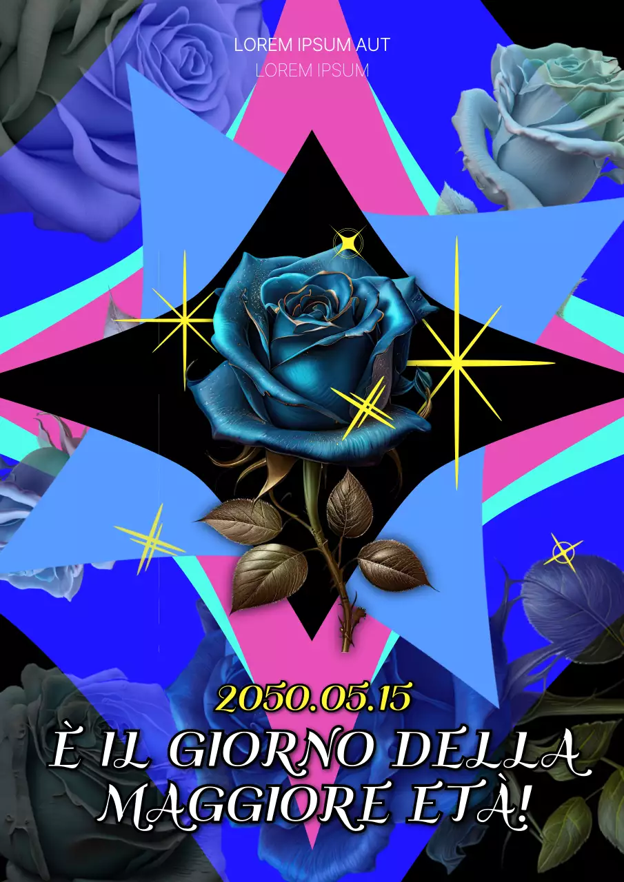 Celebrazione della nascita di Blue Rose