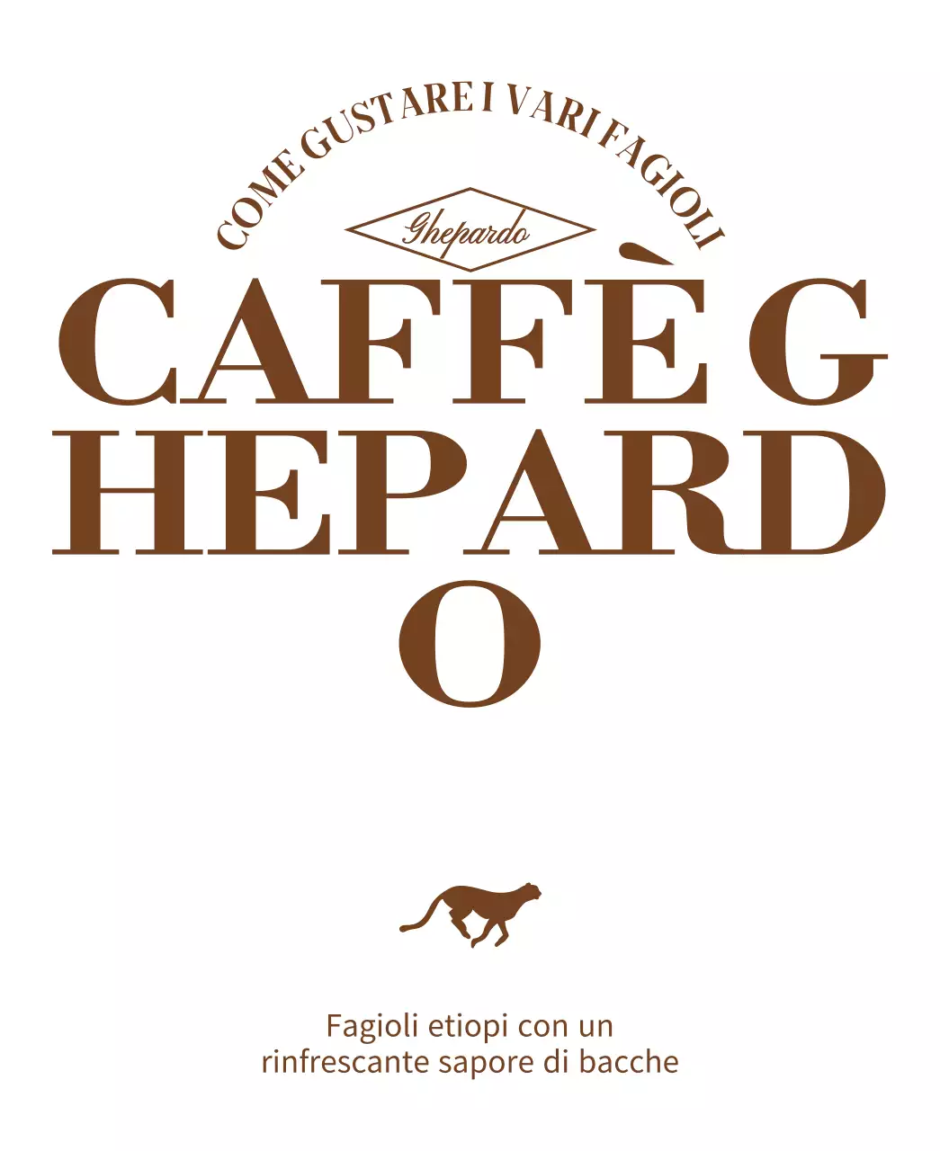 Design semplice con illustrazione di animali marroni in corsa