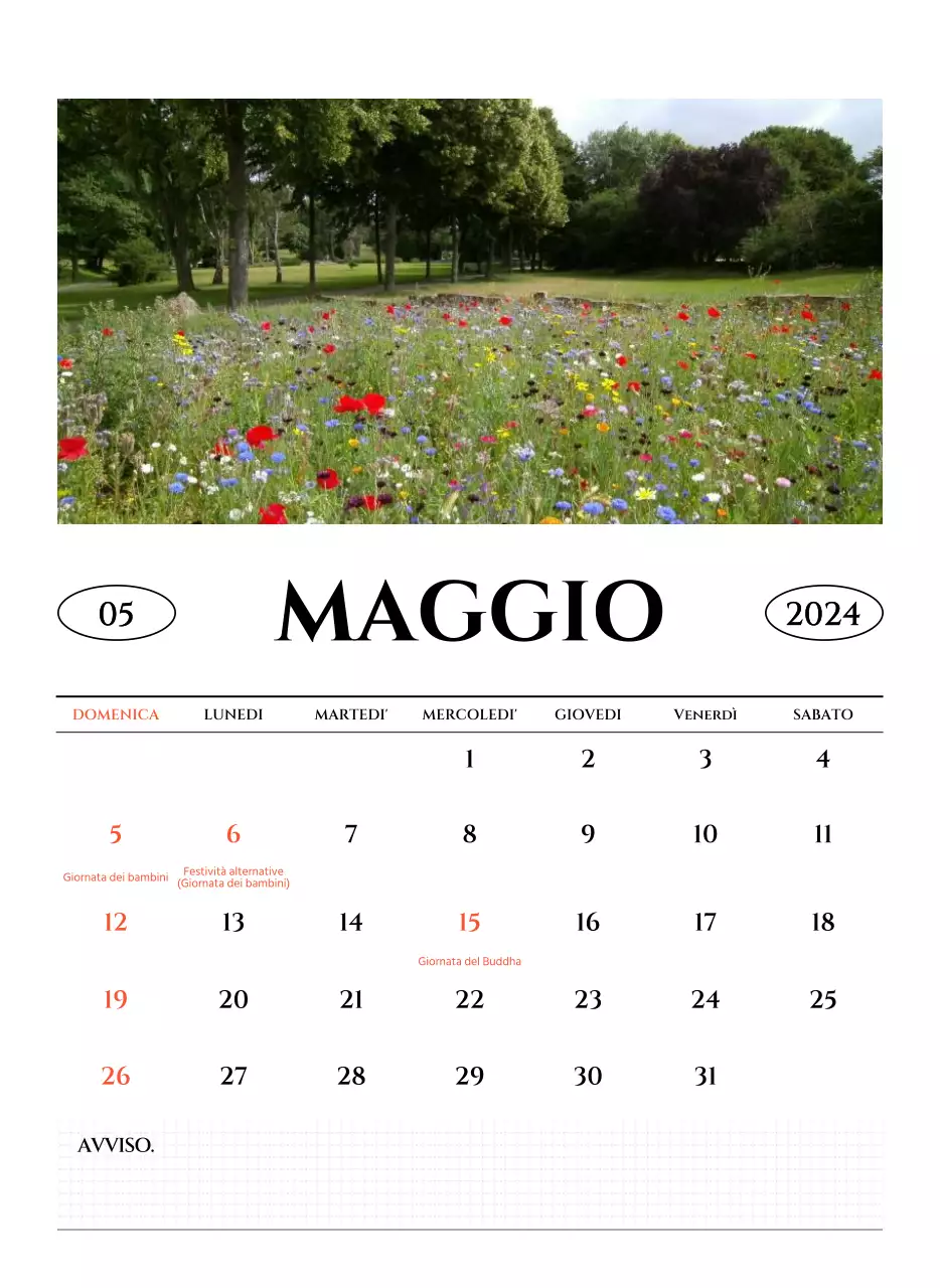 Calendario da parete in stile semplice con concetto di fotografia di viaggio emozionale in bianco e nero
