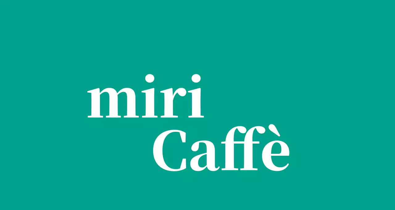 Cafe Ballette su sfondo turchese con logo in inglese