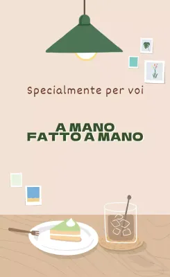 Promuovete il vostro evento illustrato di interior cafe