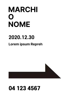 Indicazioni e posizioni del negozio con frecce bianche e nere