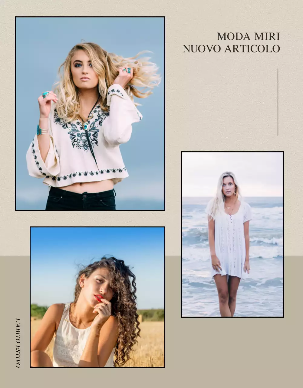 Abito estivo con un dettaglio di design emozionale