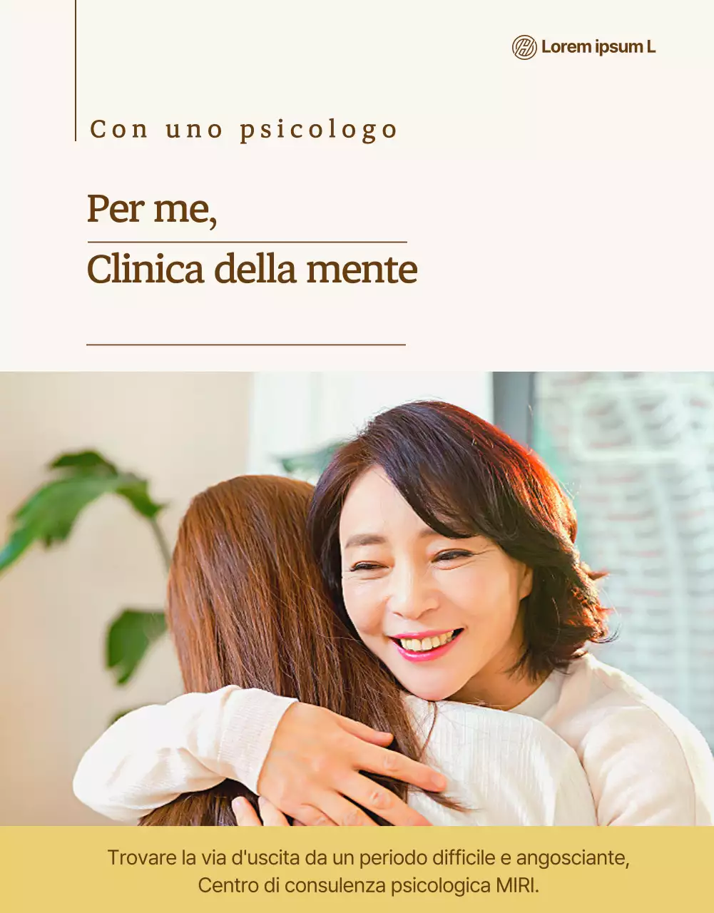 Pagina dettagliata della consulenza psicologica a tinte tenui