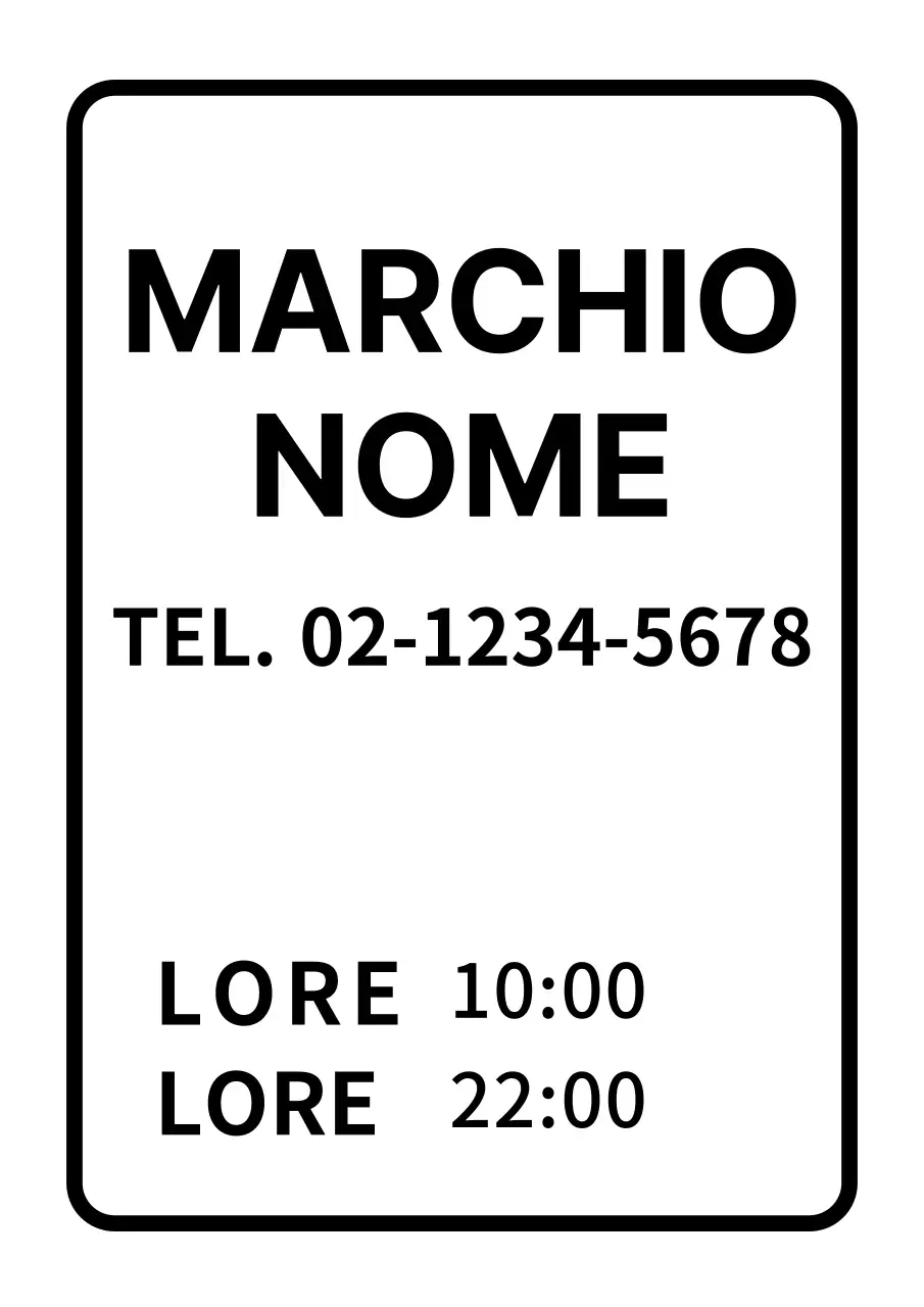 Carta da lettere bianca semplice per il nome della marca