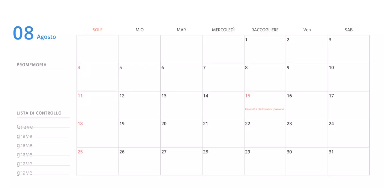 Simpatico calendario da tavolo illustrato verde a tema famiglia