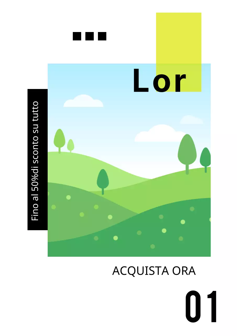 Diversi layout con foto in nero e verde chiaro