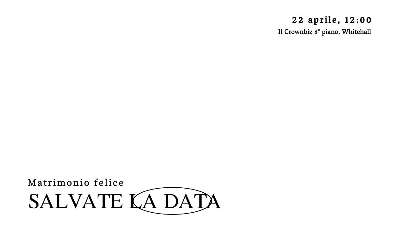 Invito di nozze di concetto semplice con testo nero