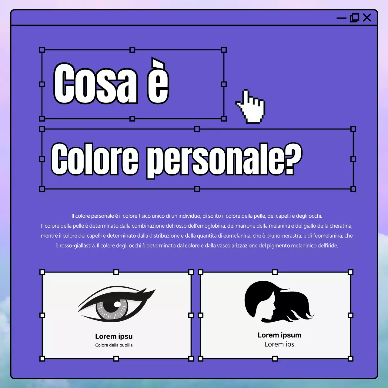 Introduzione del viola come colore personale di tendenza