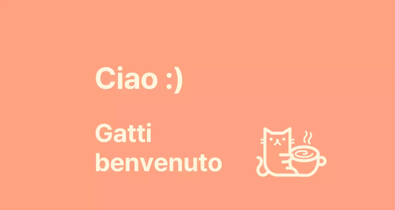 Cat cafe Valchiria con gatti su sfondo rosa