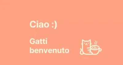 Cat cafe Valchiria con gatti su sfondo rosa