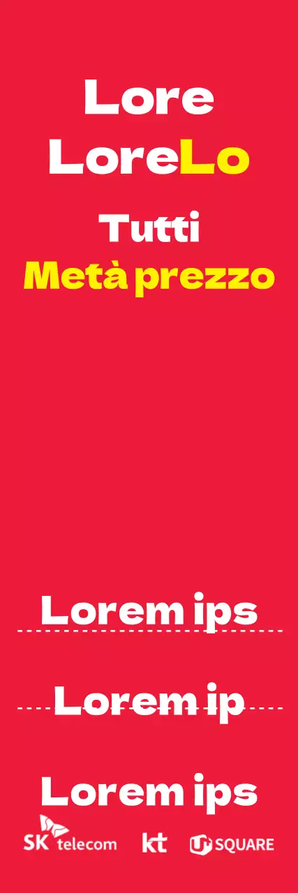 Tutto a metà prezzo