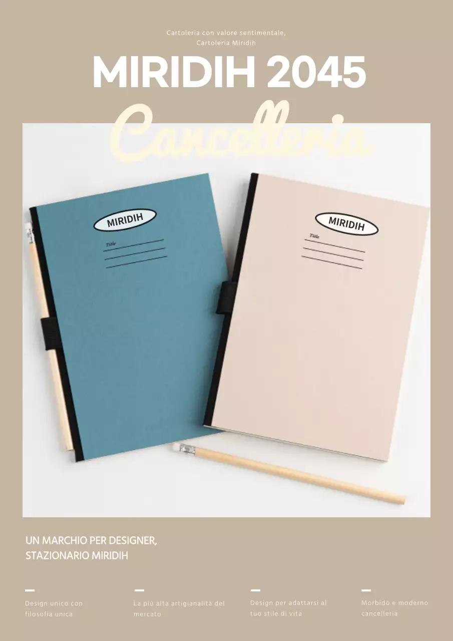 Beige design semplice cancelleria branding