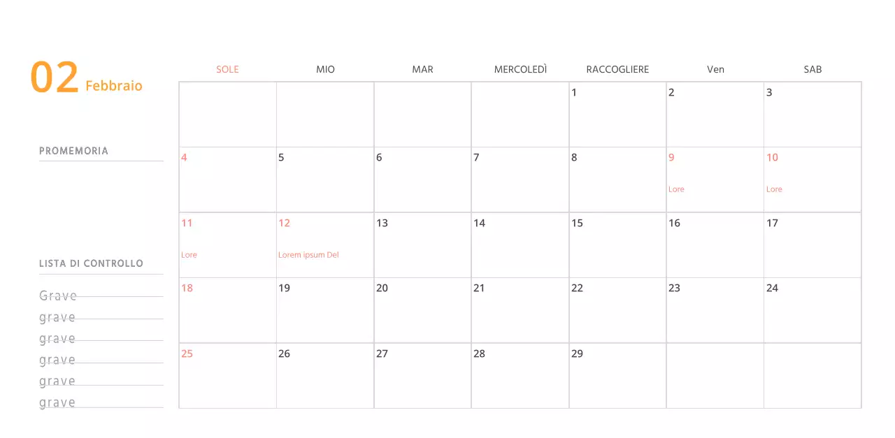 Simpatico calendario da tavolo illustrato verde a tema famiglia