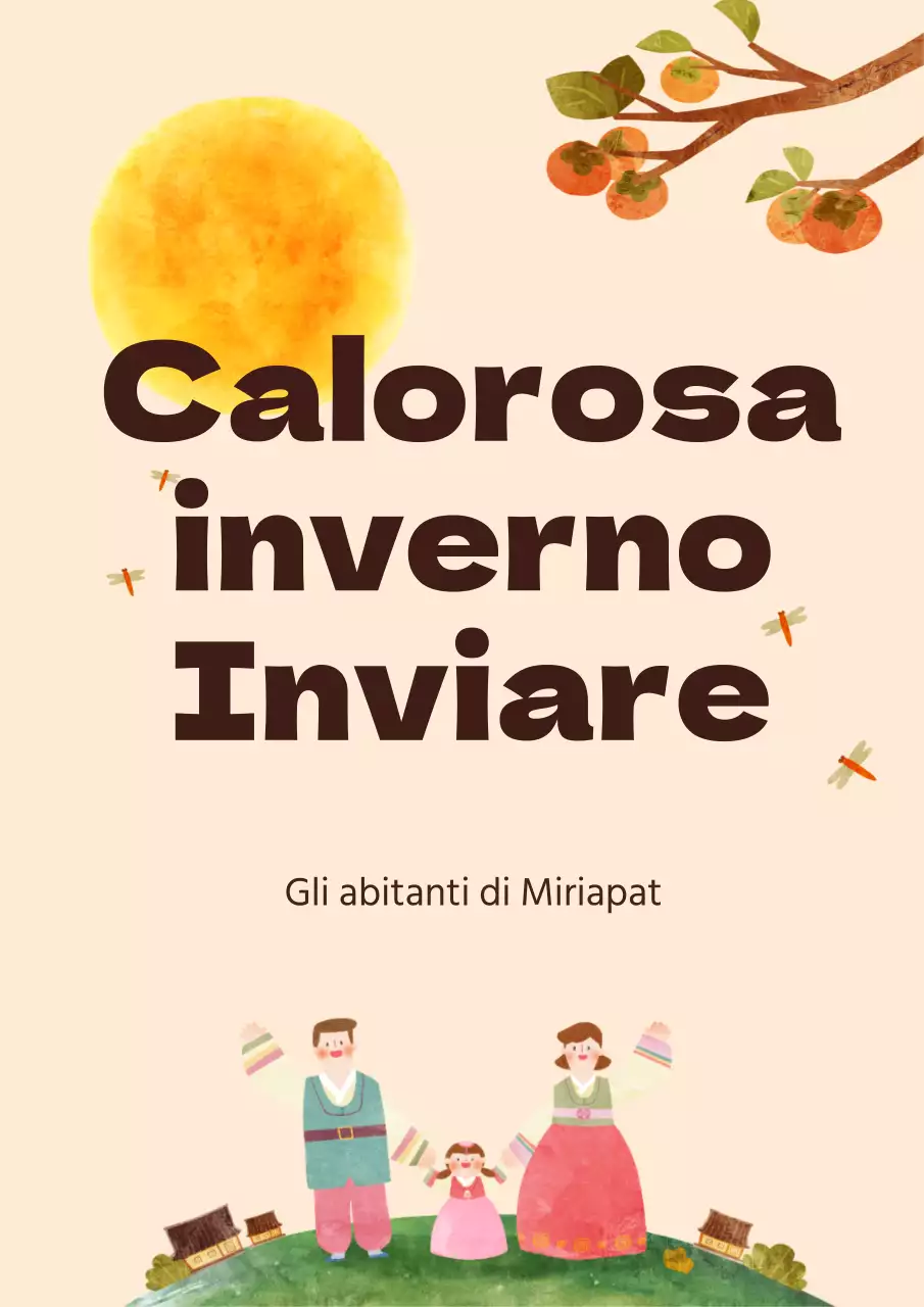 Auguri per le festività con concetto di luna e foglie cadenti in acquerello avorio