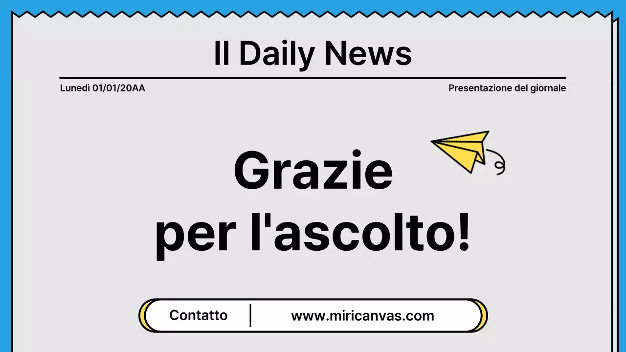 Linee decise e presentazione che attira l'attenzione in un concetto di giornale con accenti di giallo e azzurro