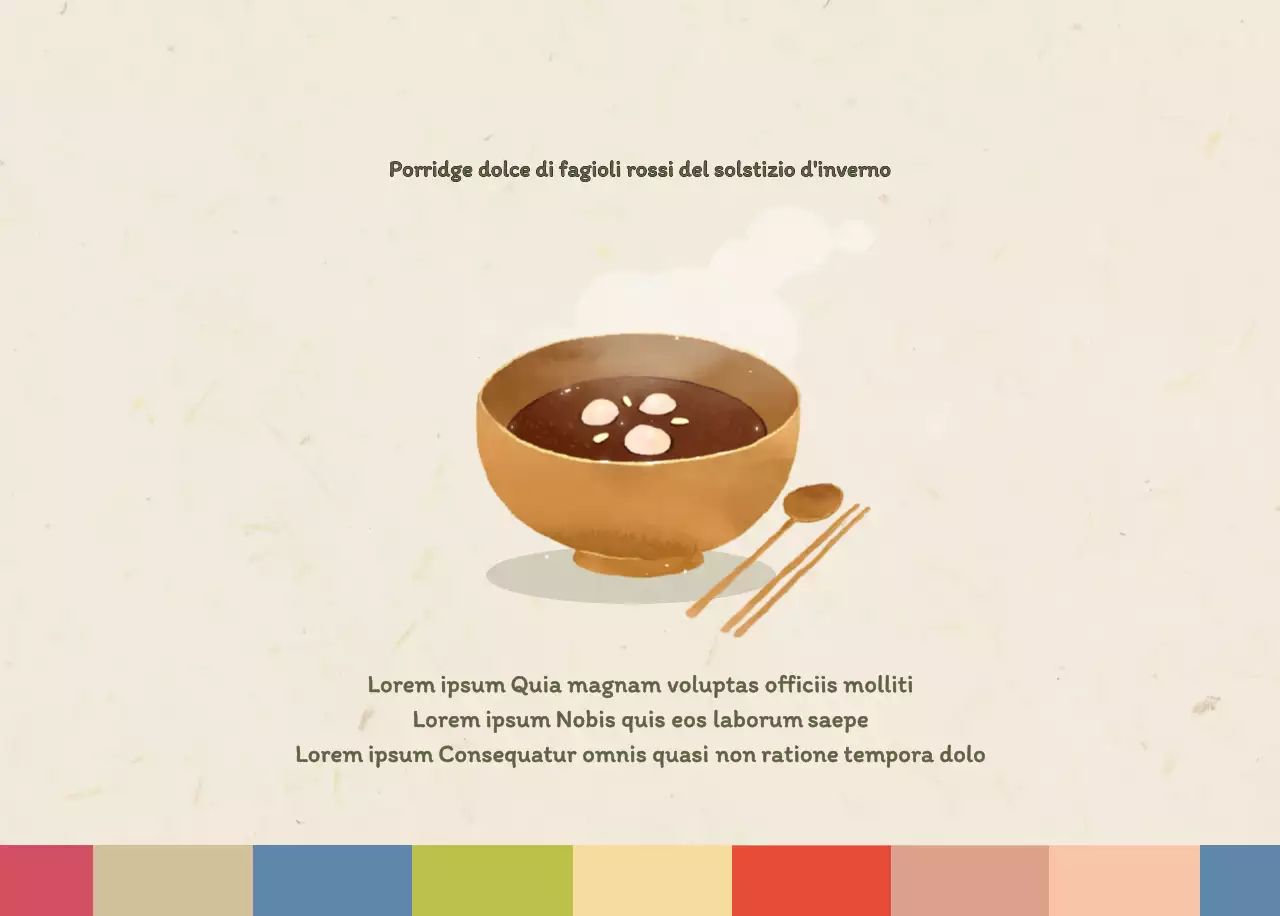 Calendario dei coupon del ristorante coreano tradizionale in beige e marrone