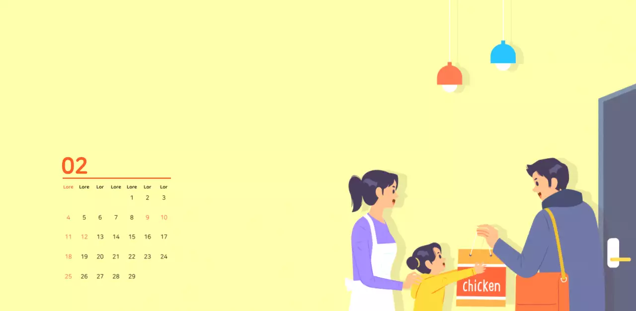 Concetto di illustrazione di famiglia multicolore