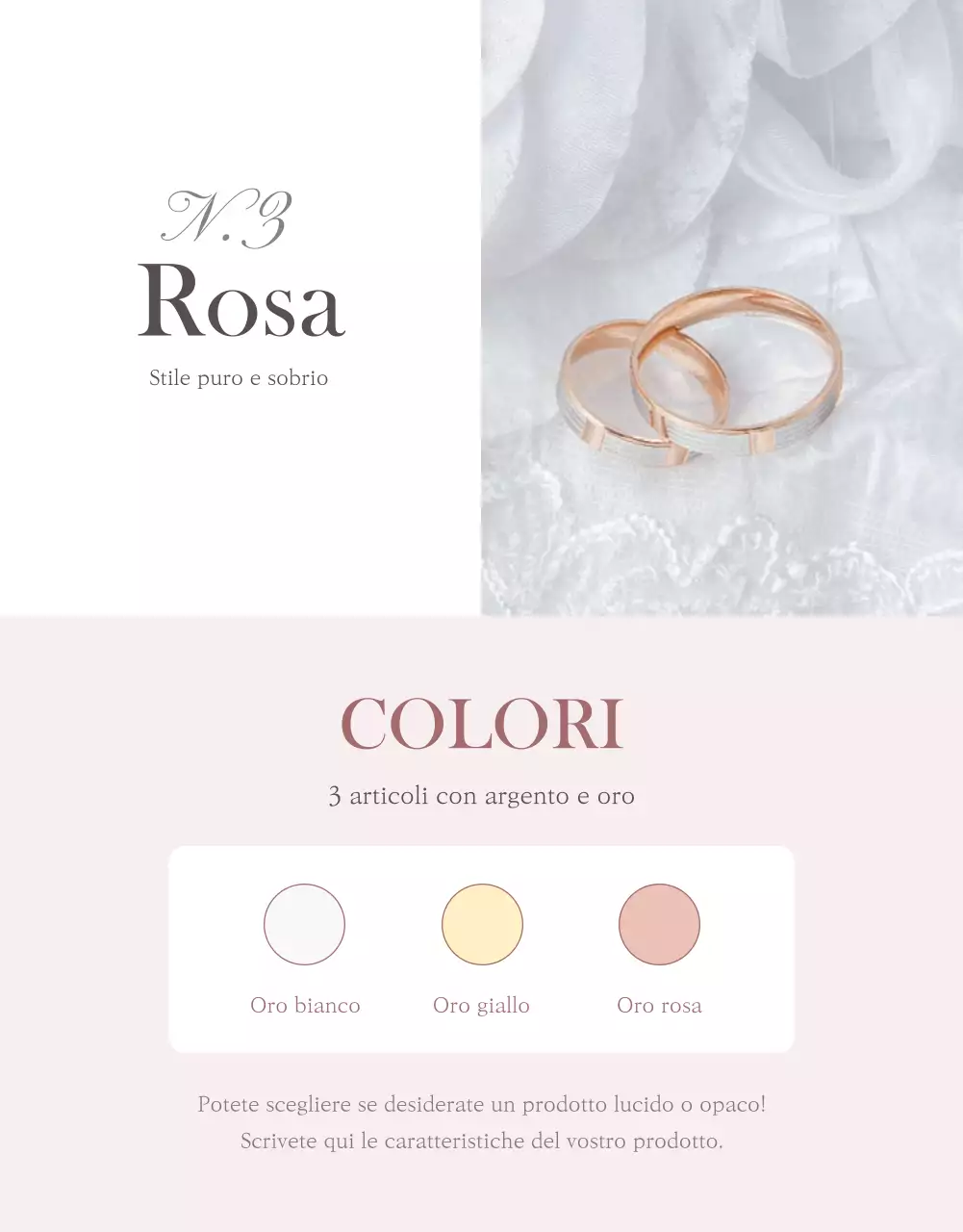 Pagina di dettaglio dei gioielli