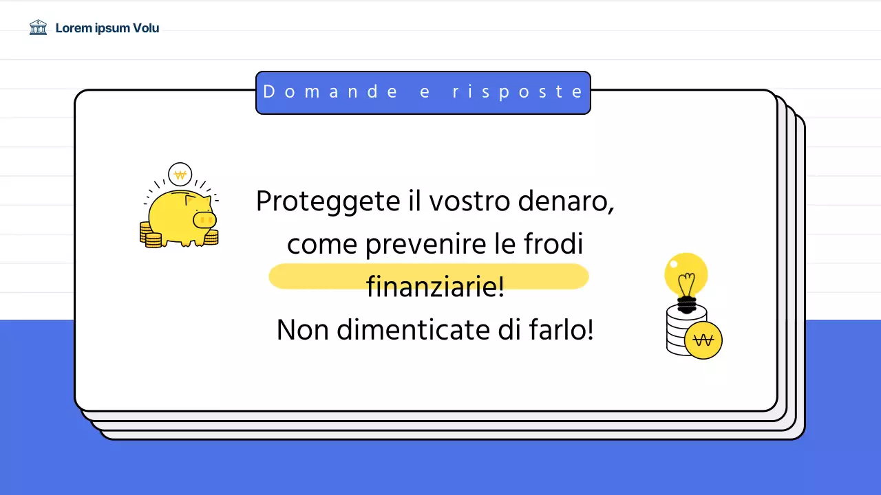 Formazione sulla prevenzione delle frodi finanziarie per adulti di mezza età in blu