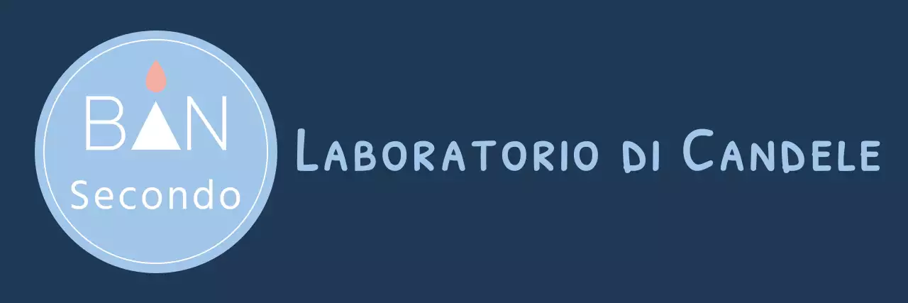 Logo di testo semplice e moderno in azzurro e bianco per il personale e l'esperienza di un negozio di candele