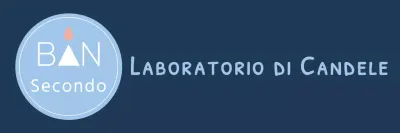 Logo di testo semplice e moderno in azzurro e bianco per il personale e l'esperienza di un negozio di candele