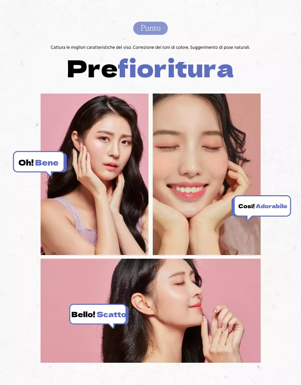 Dettagli di scatto per la combinazione viola e bianca