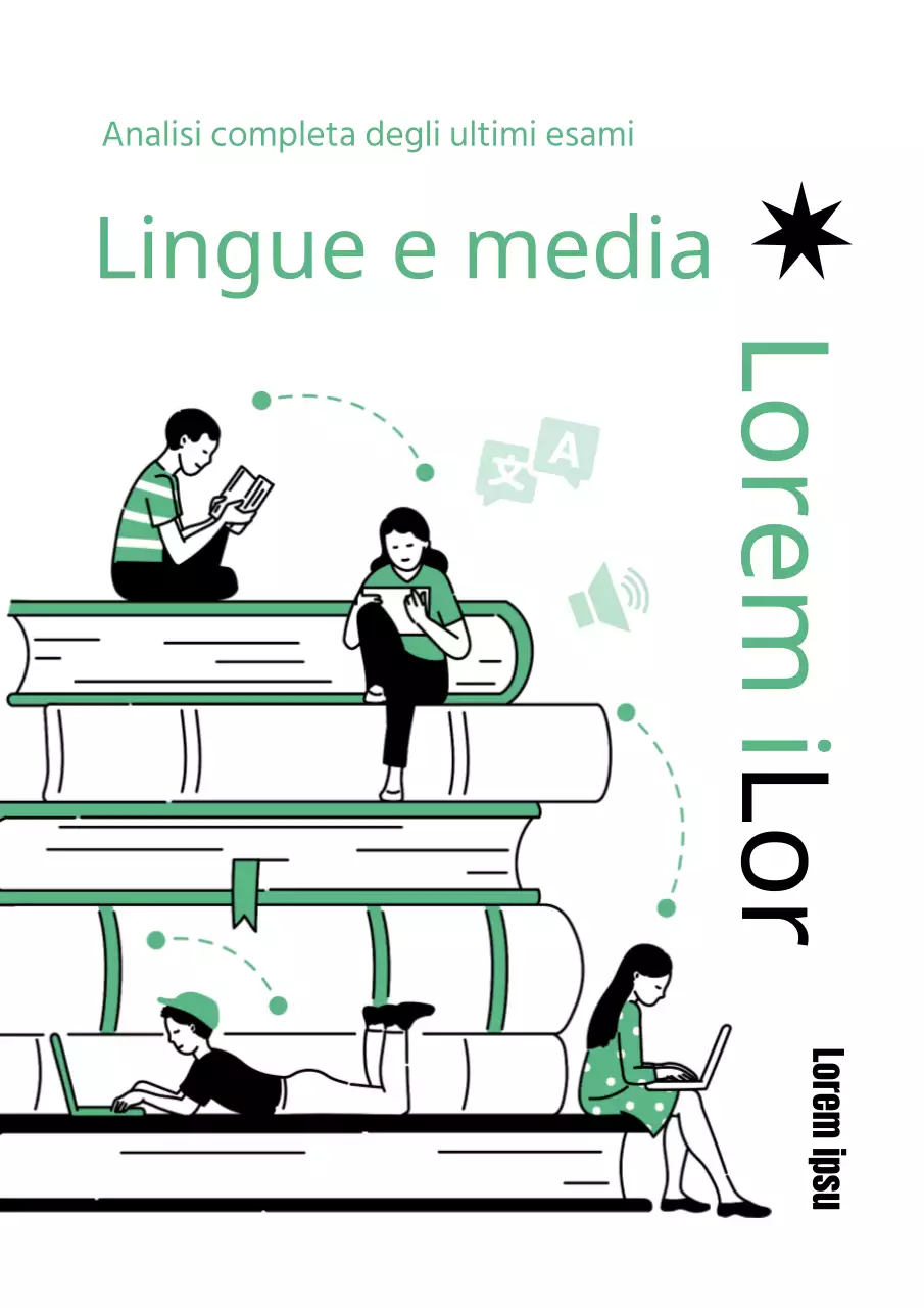 La copertina del libro SAT Language ha una semplice colorazione verde.