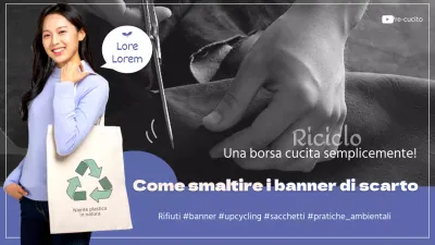 Miniatura di YouTube di uno striscione di chiusura delle elezioni locali con una foto blu e in bianco e nero.