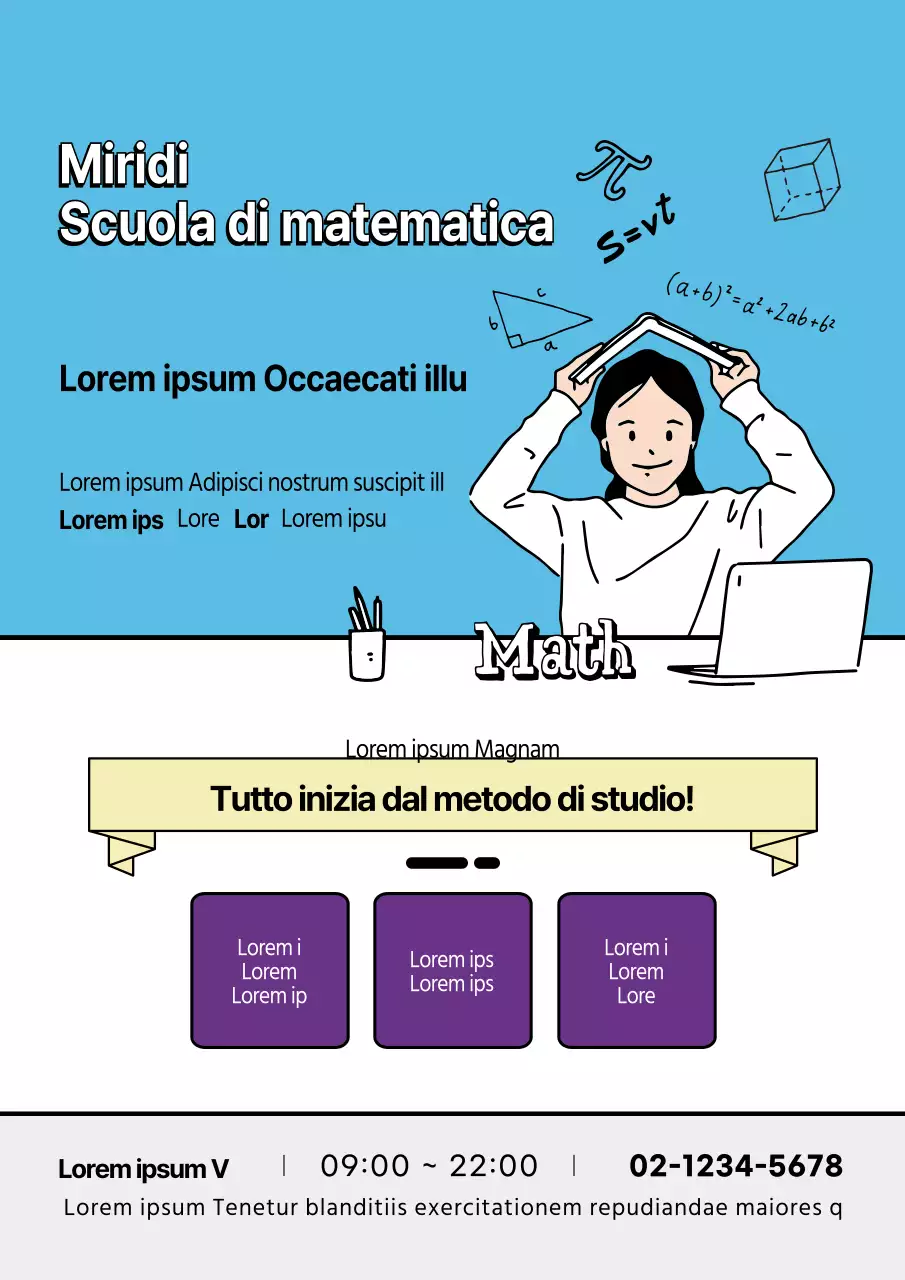 Scuola di matematica blu