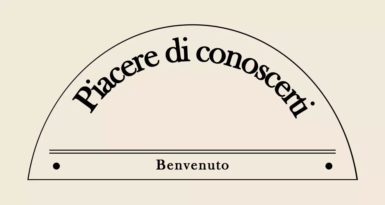 Stile di testo semplice ed emozionale in marrone chiaro e nero