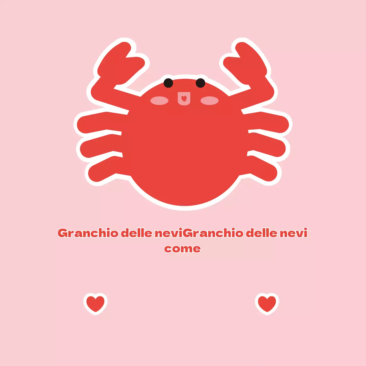 Frutti di mare Granchio della neve