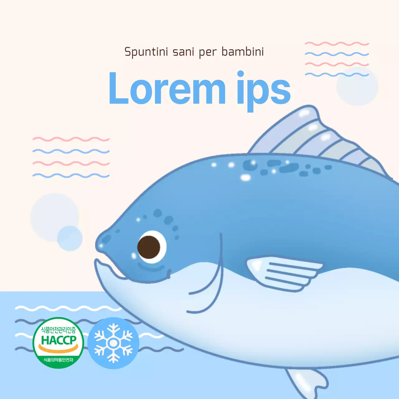 Filetto di tonno sgombro spagnolo adesivo quadrato