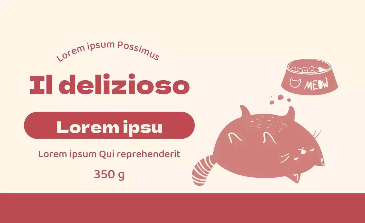 Etichette illustrate rosse per i dolcetti fatti in casa