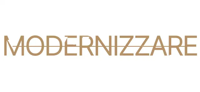 Un design di classe, semplice e con testo accentuato, in bianco e oro