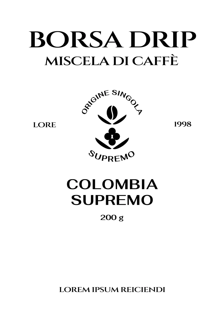 Astuccio con logo del caffè