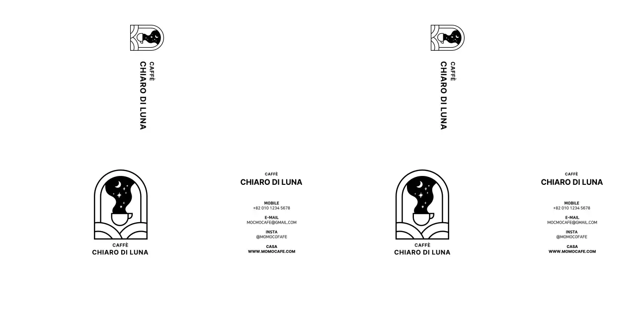 Stile semplice ed emozionale dell'emblema illustrato del logo per l'informazione e la promozione del caffè