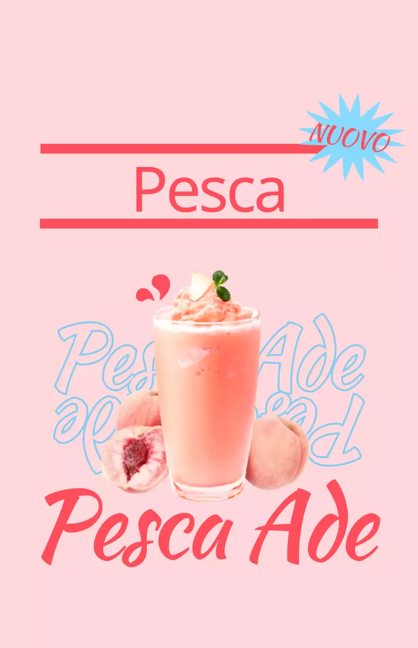 Promuovete il menu del vostro caffè con immagini e testi illustrati e colorati sulle bevande