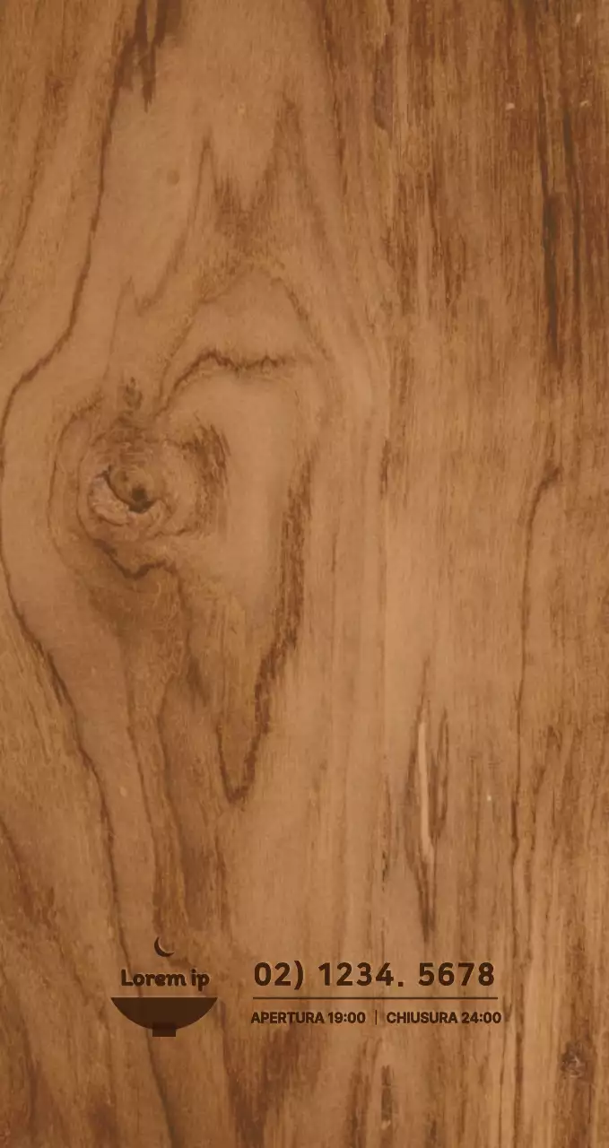 Promuovere e informare un ristorante emozionale e semplice, con un concetto di legno.