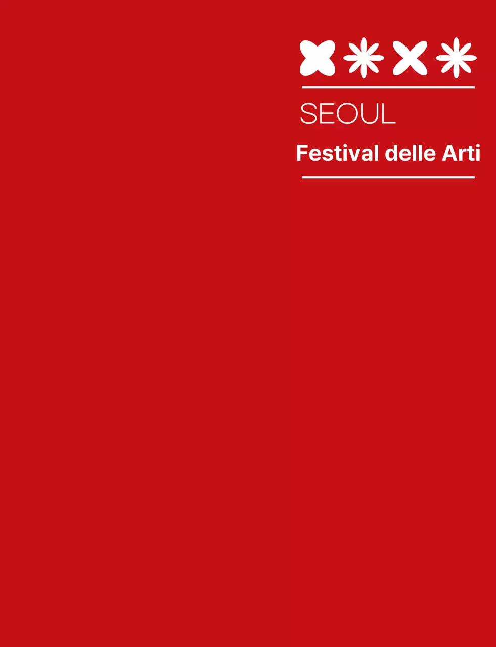 rosso e bianco semplice festival delle arti simbolo icona logo stile festival culturale personale