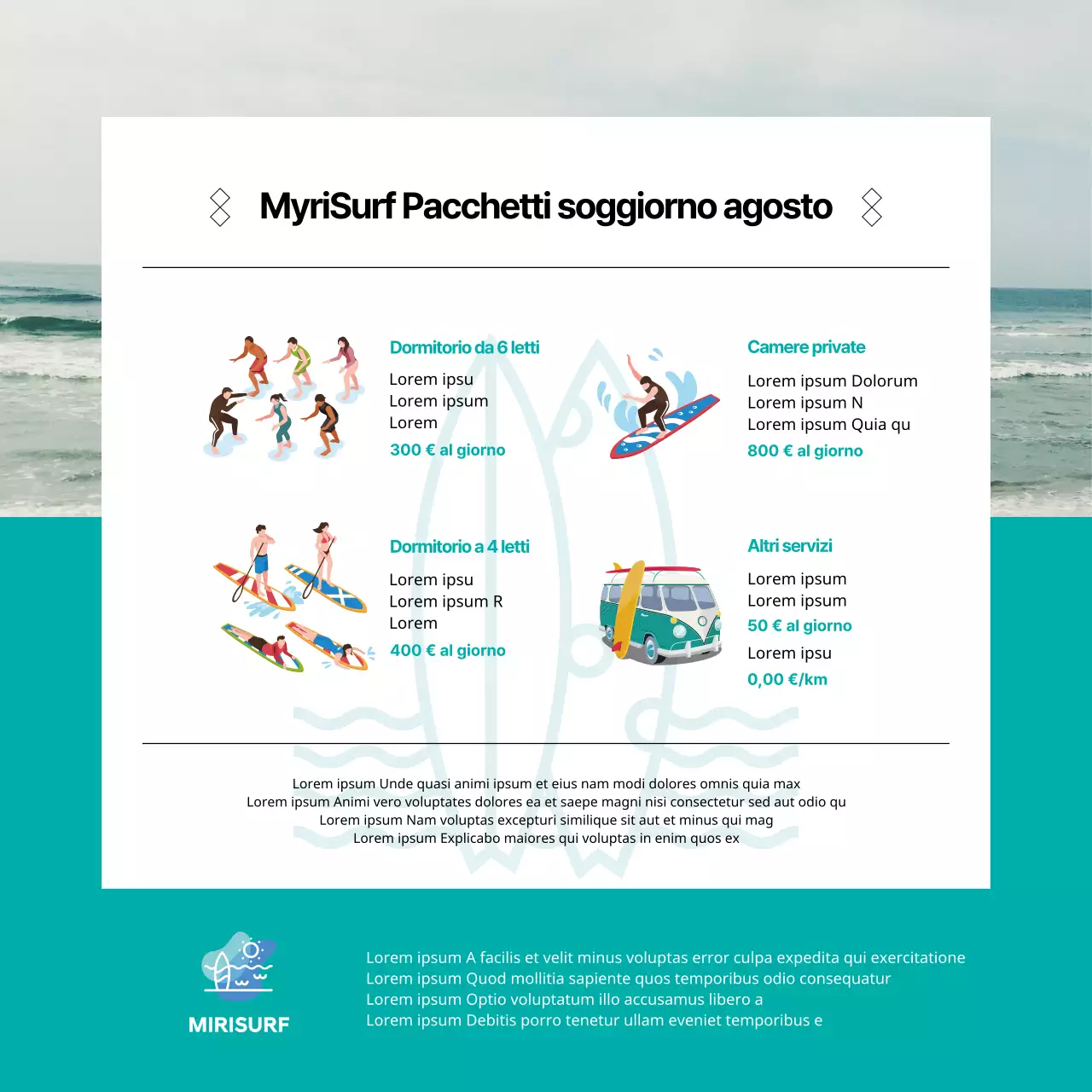 Lezioni di surf CardNews