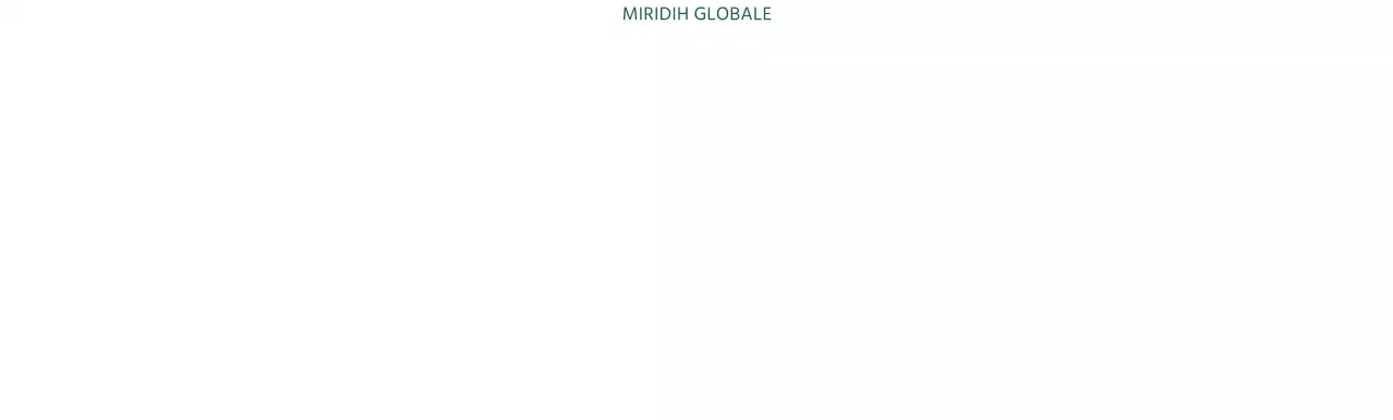 Un semplice Global Mirridi verde scuro per la promozione dell'azienda.