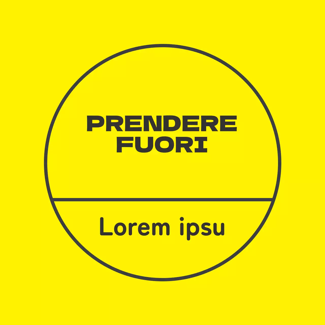 Etichetta gialla nera illustrata confezionabile in negozio