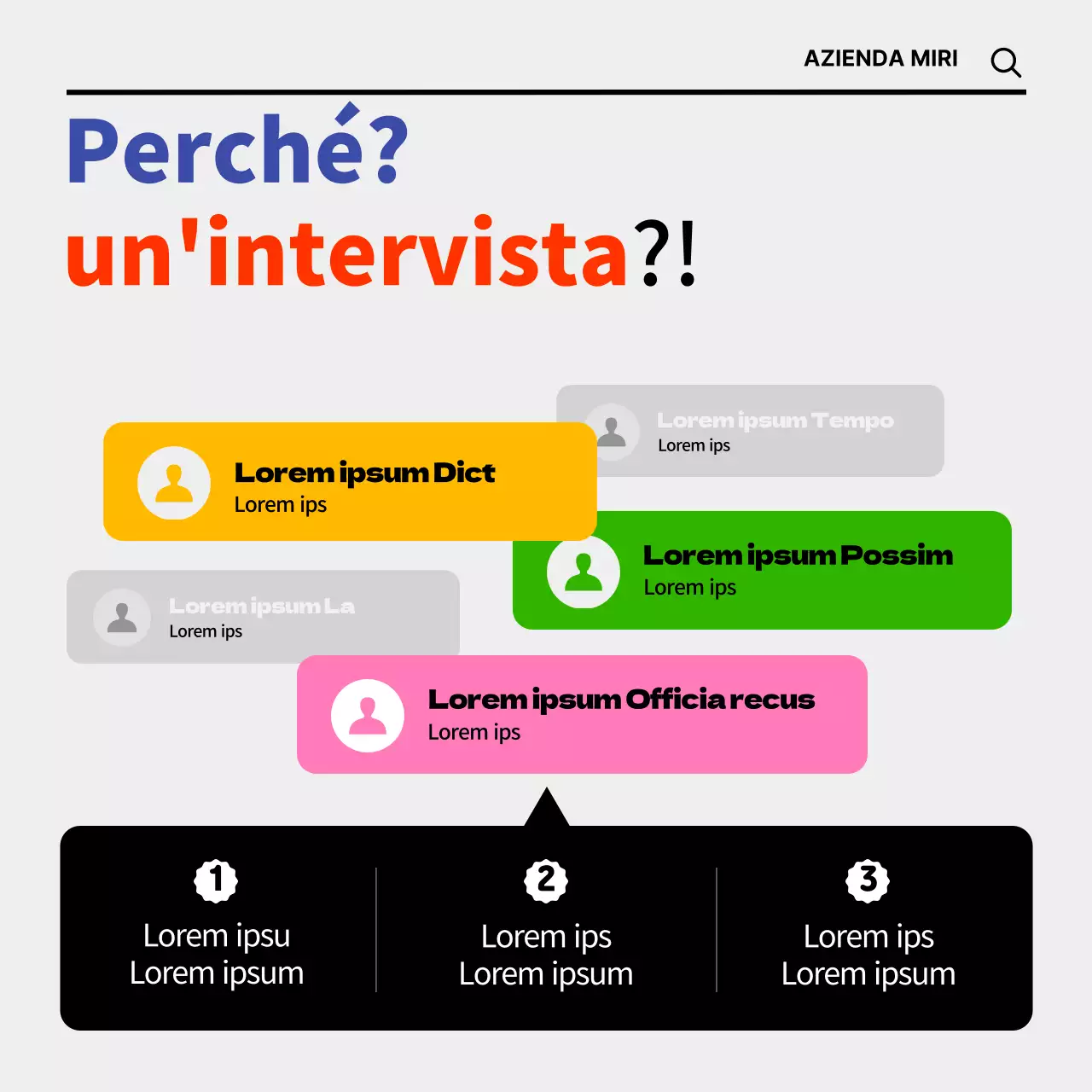 Fiere del lavoro online con concetti colorati e simpatici