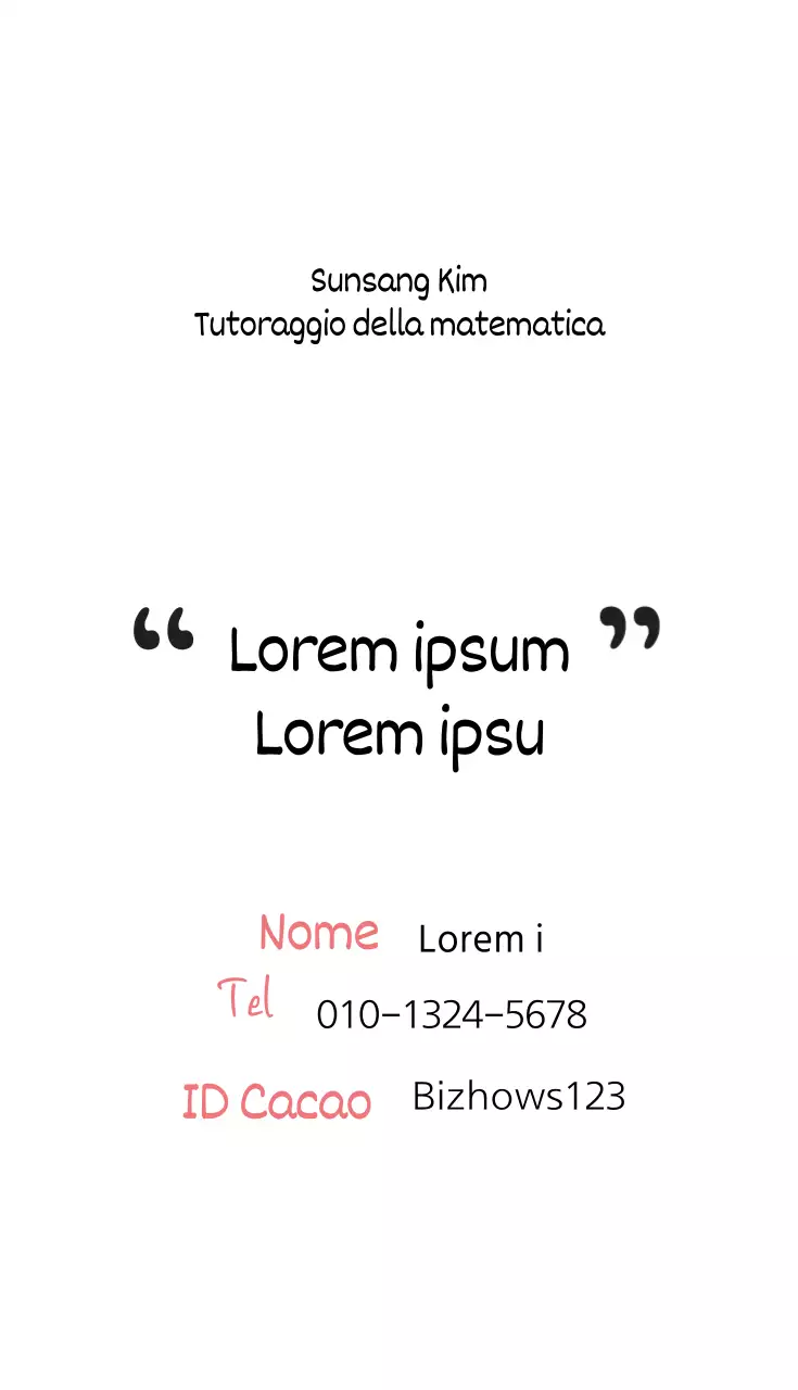 Sunsaint Kim ripetizioni di matematica