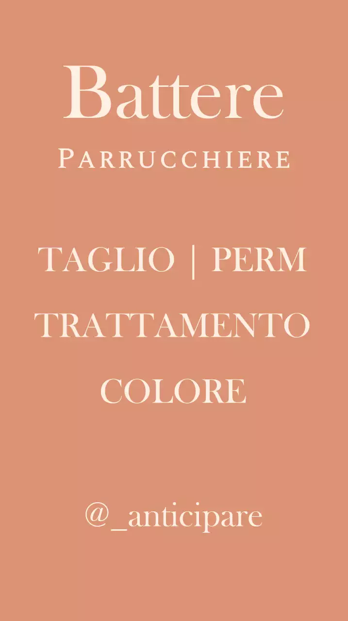 Insegna di un salone di parrucchieri con titolo in inglese su sfondo rosso attenuato