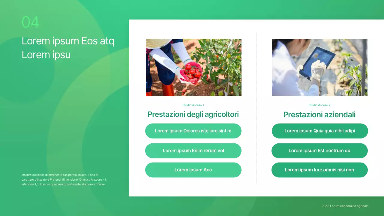 Verde e semplice: presentazioni del seminario del Forum economico Agricoltura e Impresa