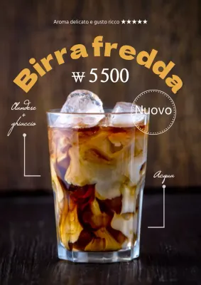 Promuovete il vostro nuovo menu di bevande cold brew
